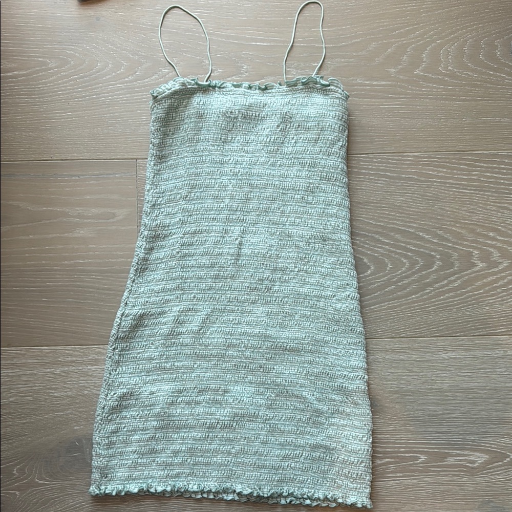 American Eagle Outfitters Light Green Ruched Top